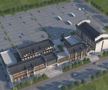 Modern Architectural Bird's-eye View Planning-ID:823333025