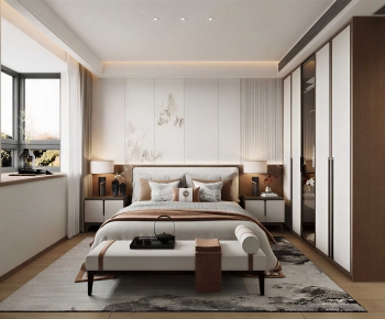 New Chinese Style Bedroom-ID:447734129