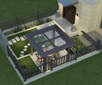 Modern Courtyard/landscape-ID:637064933