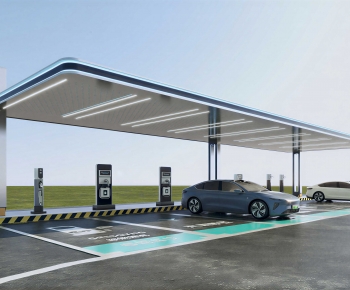 Modern Outdoor Parking Lot-ID:148427014