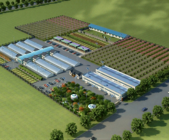 Modern Architectural Bird's-eye View Planning-ID:370887042