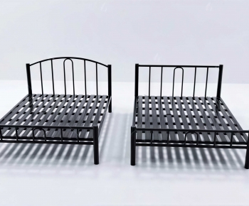 Modern Double Bed-ID:542380875