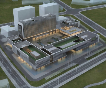 Modern Architectural Bird's-eye View Planning-ID:495309114