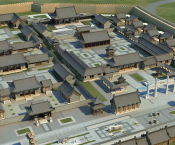 New Chinese Style Architectural Bird's-eye View Planning-ID:101730825