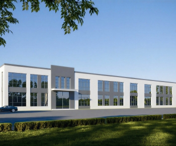 Modern Industrial Building-ID:387797123
