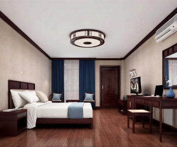 New Chinese Style Bedroom-ID:912470104