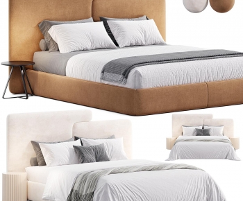 Modern Double Bed-ID:861140015