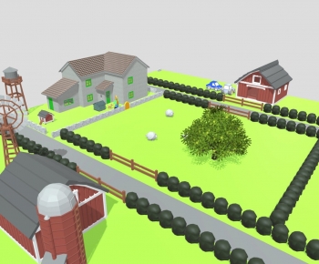 Modern Cartoon House-ID:120409012