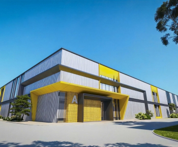 Modern Industrial Building-ID:639363051