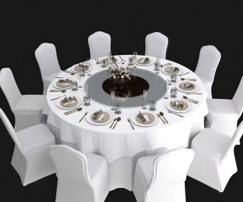 European Style Dining Table And Chairs-ID:408652071