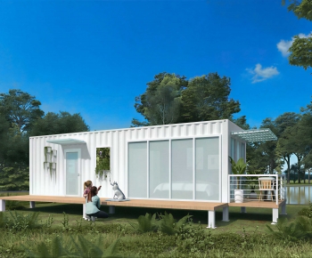 Modern Building Appearance-ID:626599876