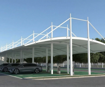 Modern Outdoor Parking Lot-ID:294146069