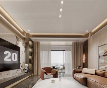 Modern A Living Room-ID:991166115