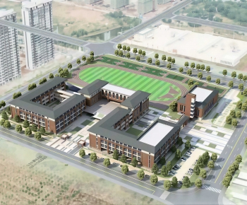 Modern Architectural Bird's-eye View Planning-ID:574018963