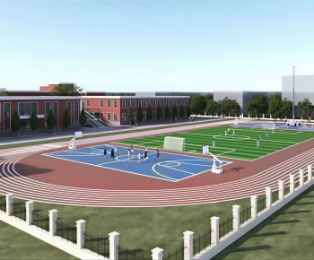 Modern School Building-ID:631120233