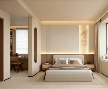 New Chinese Style Bedroom-ID:140183937
