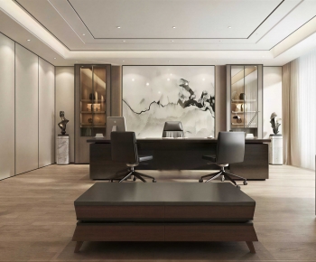 New Chinese Style Chinese Style Manager's Office-ID:699048046