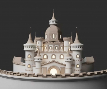 European Style Cartoon House-ID:236219889