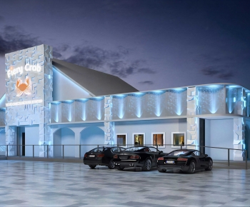 Modern New Chinese Style Appearance Of Commercial Building-ID:330945015