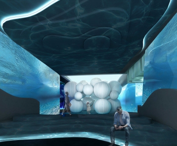 Modern Exhibition Hall-ID:801059961