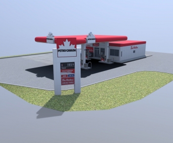 Modern Gas Station-ID:117819312
