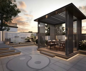 New Chinese Style Courtyard/landscape-ID:189992903