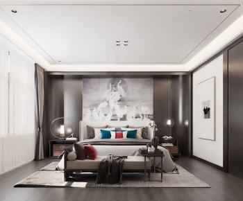 New Chinese Style Bedroom-ID:102250674