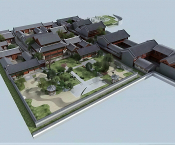 New Chinese Style Chinese Style Villa Appearance-ID:708070991