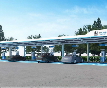 Modern Outdoor Parking Lot-ID:533005005