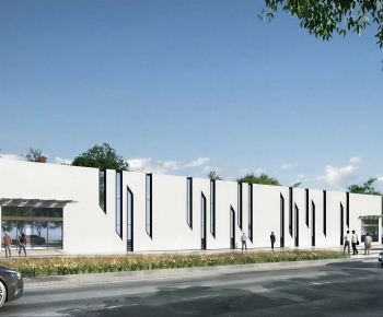 Modern Appearance Of Commercial Building-ID:662024974