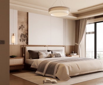 New Chinese Style Bedroom-ID:202419042