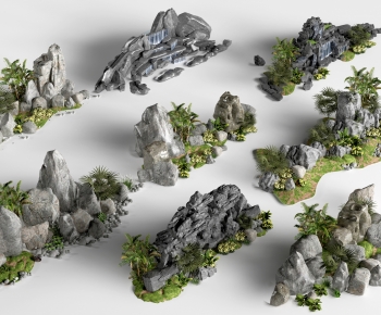 Modern Rockery Waterscape-ID:898988963