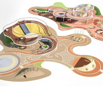 Modern Park Landscape-ID:967602012