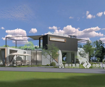 Modern Building Appearance-ID:583280092