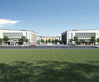 Modern School Building-ID:811018944