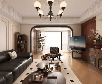 French Style A Living Room-ID:973051075