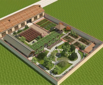 New Chinese Style Architectural Bird's-eye View Planning-ID:383879907