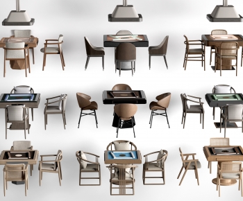 Modern Mahjong Tables And Chairs-ID:331846008