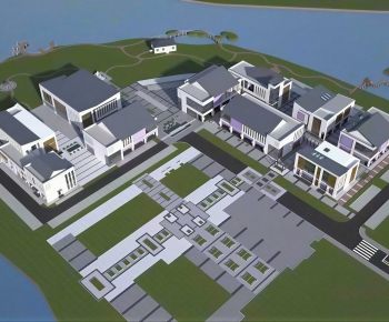 Modern Architectural Bird's-eye View Planning-ID:121820024