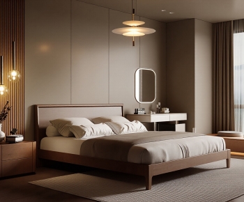 Modern Double Bed-ID:988534934