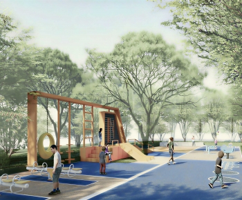 Modern Park Landscape-ID:143062118