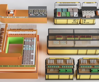 Modern Supermarket Shelf-ID:991054069