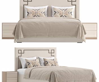 Modern Double Bed-ID:750933898