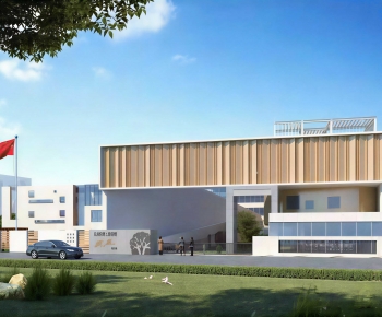 Modern School Building-ID:122324941