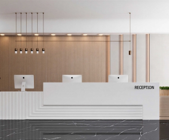 Modern Office Reception Desk-ID:489846948
