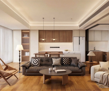 New Chinese Style A Living Room-ID:159646993