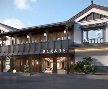 New Chinese Style Villa Appearance-ID:813041933