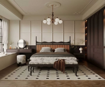 French Style Bedroom-ID:712219955