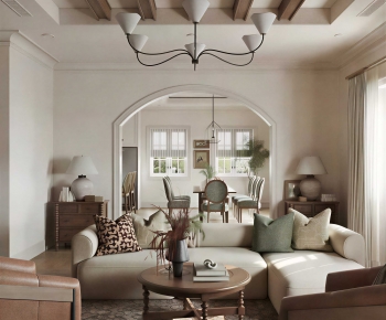 Modern A Living Room-ID:921689036