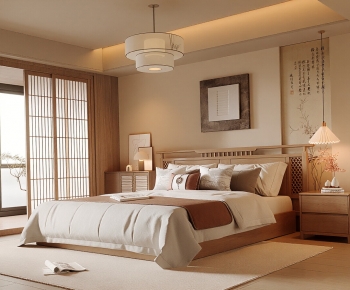 New Chinese Style Bedroom-ID:182329893